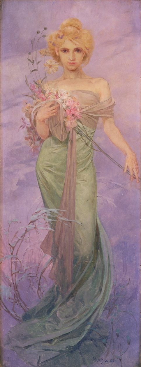 kevät tekijältä Alphonse Mucha