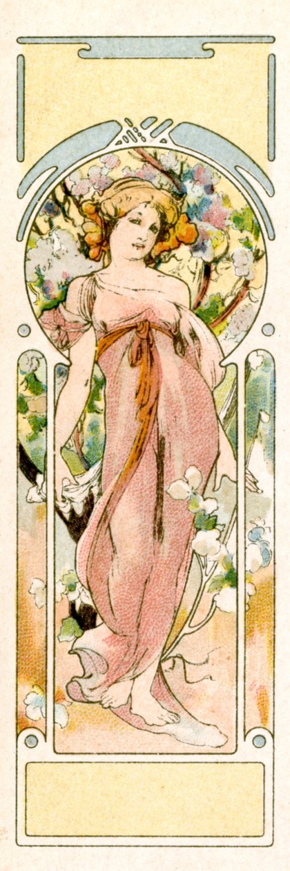 "Syksy", 1900 tekijältä Alphonse Mucha