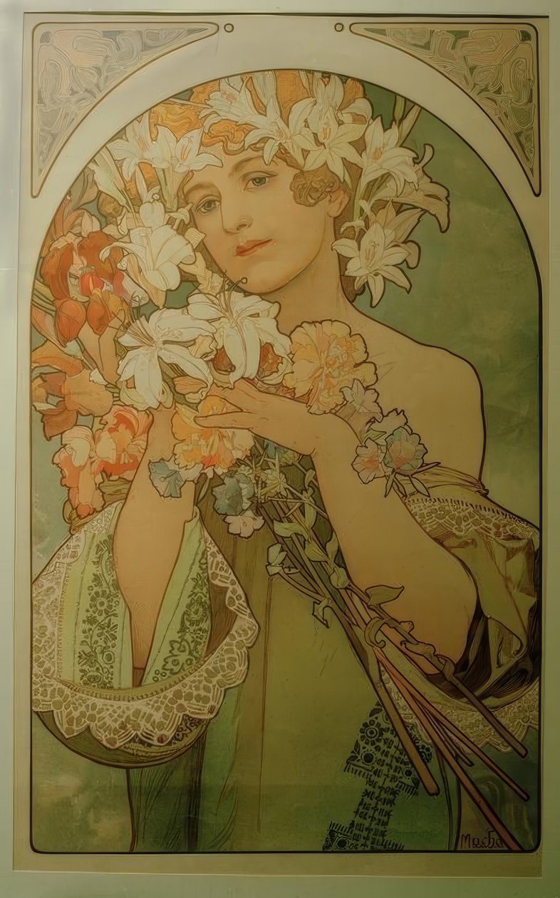 kukka tekijältä Alphonse Mucha