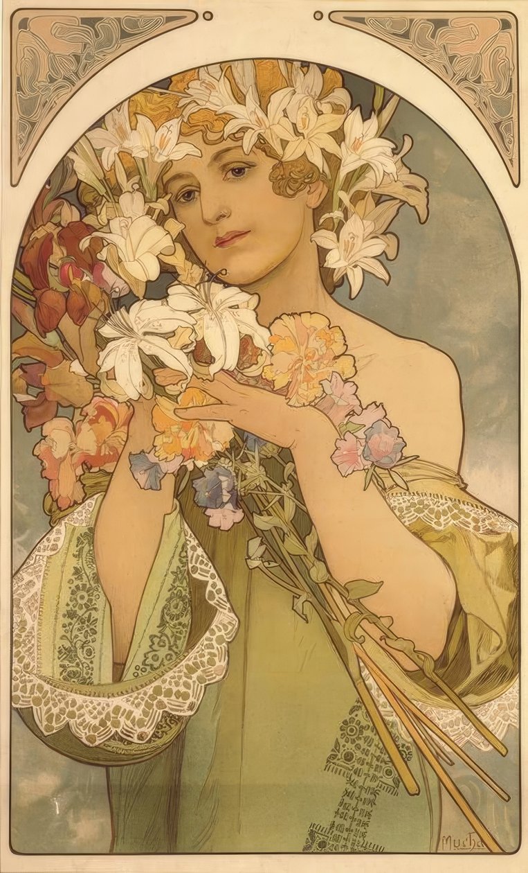 Blumen tekijältä Alphonse Mucha