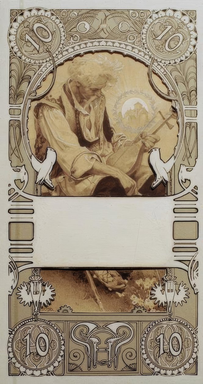 Leiman suunnittelu kahdessa osassa tekijältä Alphonse Mucha