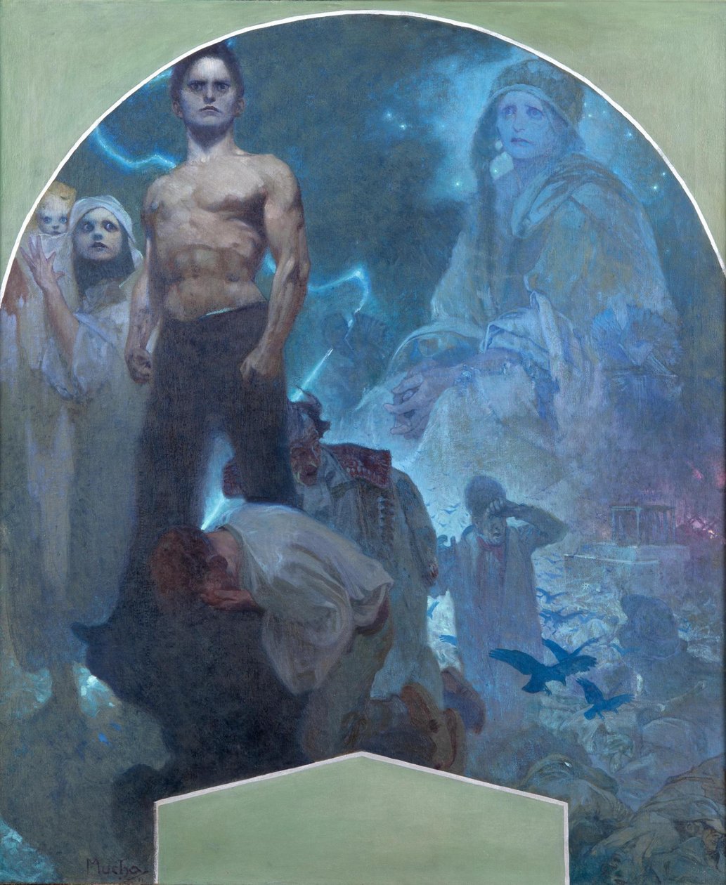 Omin voimin II, 1911 tekijältä Alphonse Mucha