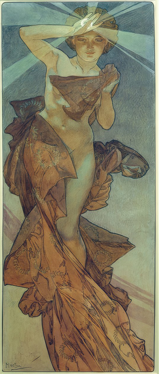 Aamun tähti tekijältä Alphonse Mucha