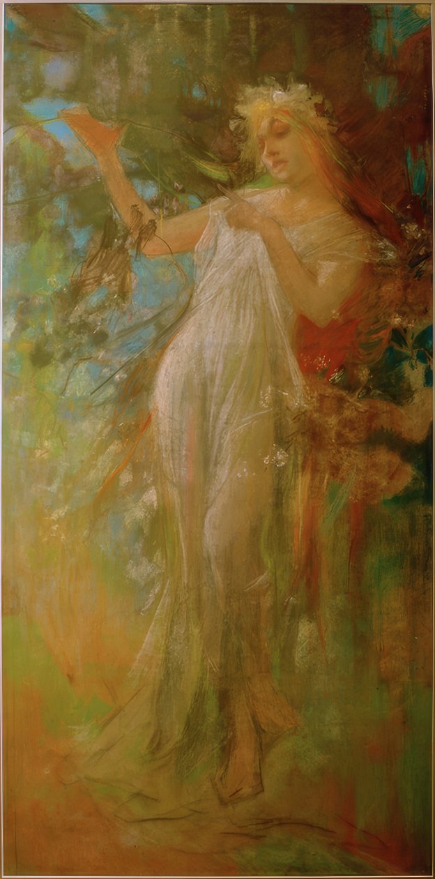 kevät tekijältä Alphonse Mucha