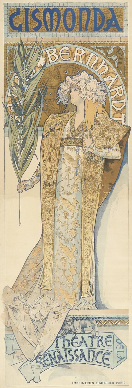 Gismonda, 1894-95 tekijältä Alphonse Mucha