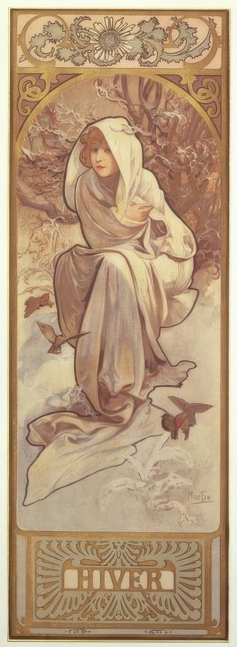 Talvi tekijältä Alphonse Mucha