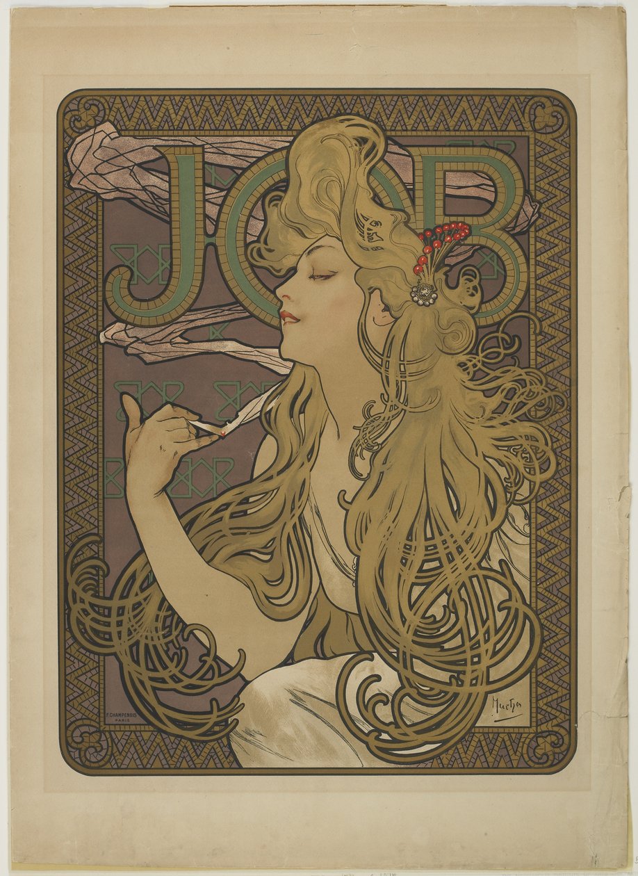 Job, 1896 tekijältä Alphonse Mucha