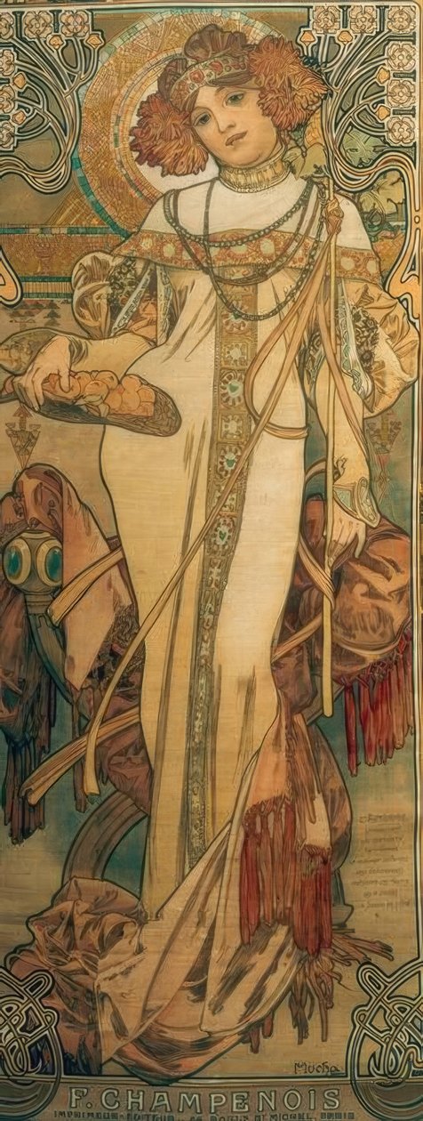 L’Automne tekijältä Alphonse Mucha