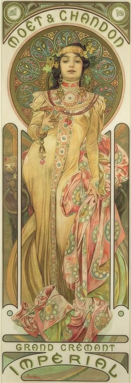 Moët & Chandon / Grand Crémant Imperial tekijältä Alphonse Mucha