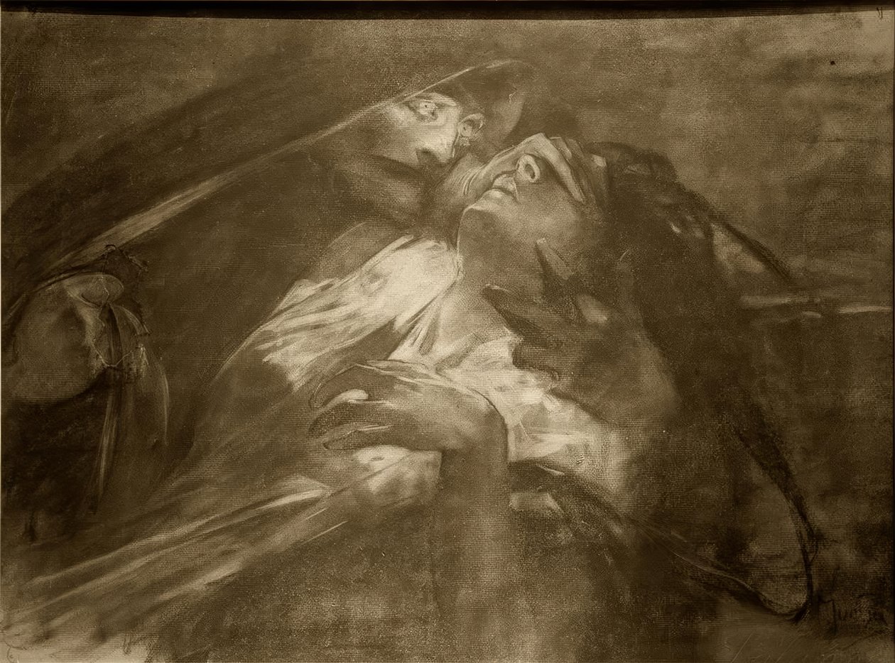 Mourtia, kuole Pest tekijältä Alphonse Mucha