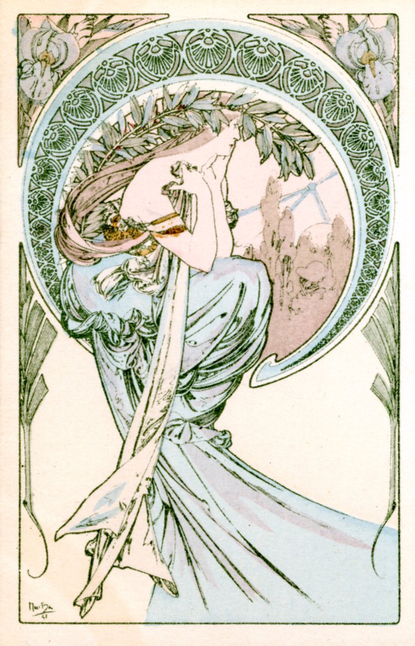 "Runous", 1900 tekijältä Alphonse Mucha