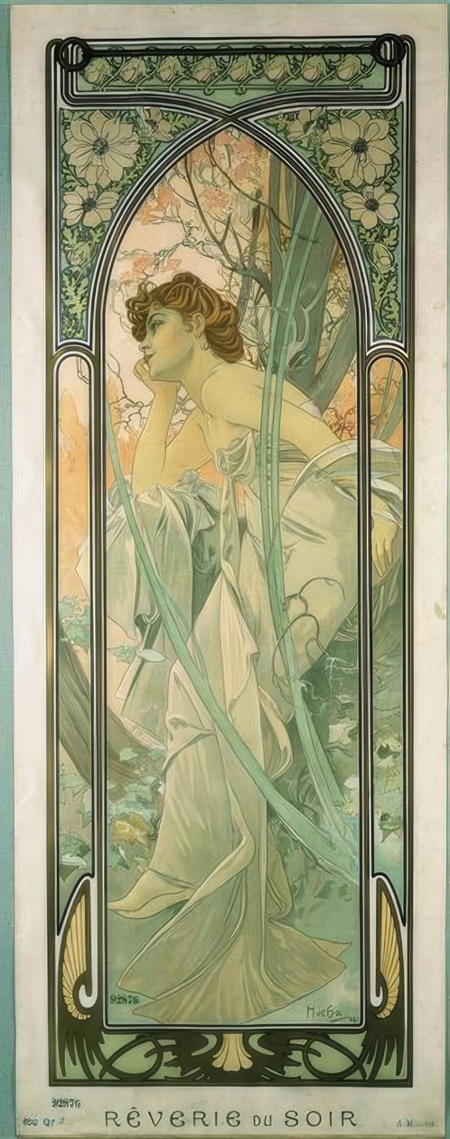 Reverie du Soir tekijältä Alphonse Mucha