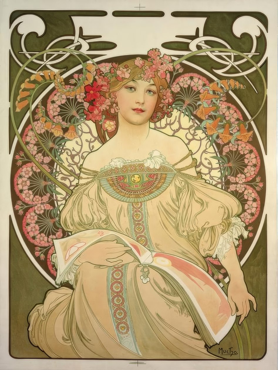 Réverie tekijältä Alphonse Mucha