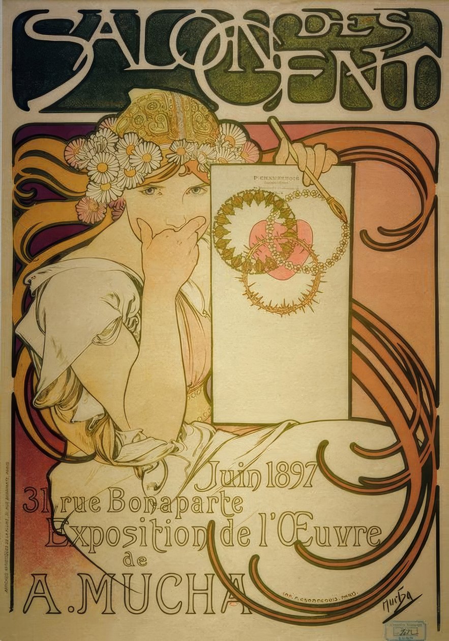 Salon des Cent tekijältä Alphonse Mucha