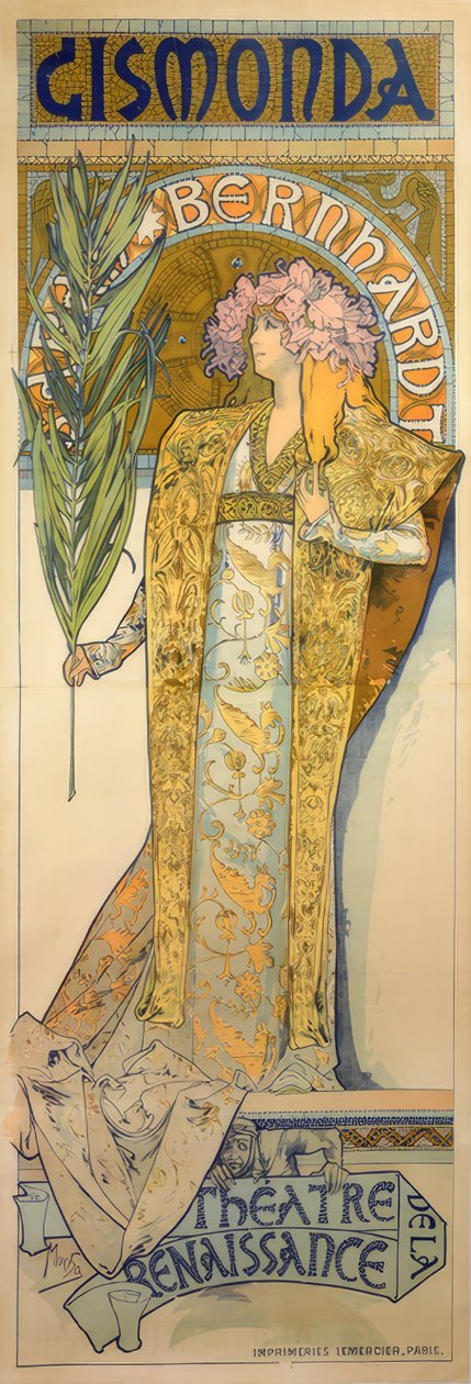 Sarah Bernhardt tekijältä Alphonse Mucha