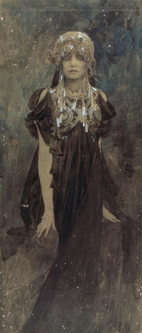 Sarah Bernhardt Rolle der Medeassa tekijältä Alphonse Mucha