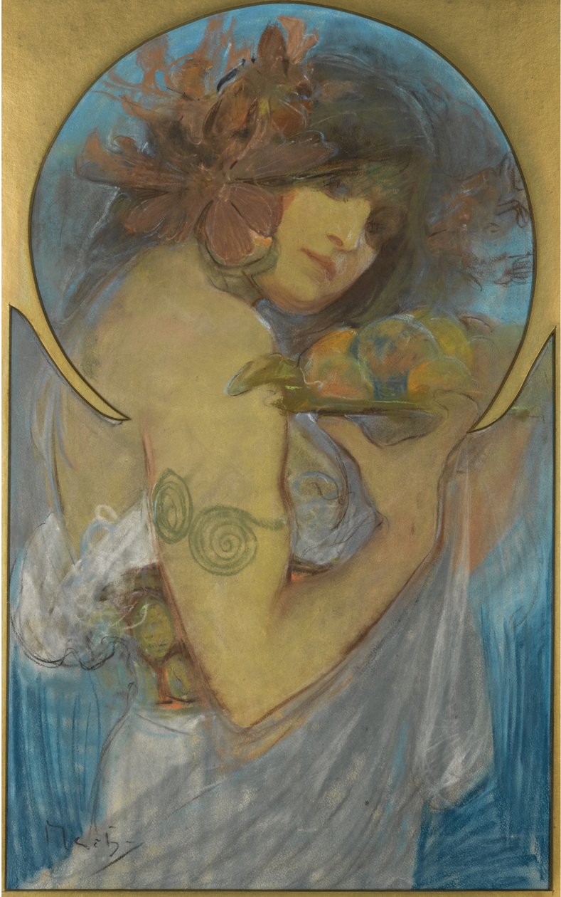 Tutkimus julistehedelmäksi tekijältä Alphonse Mucha