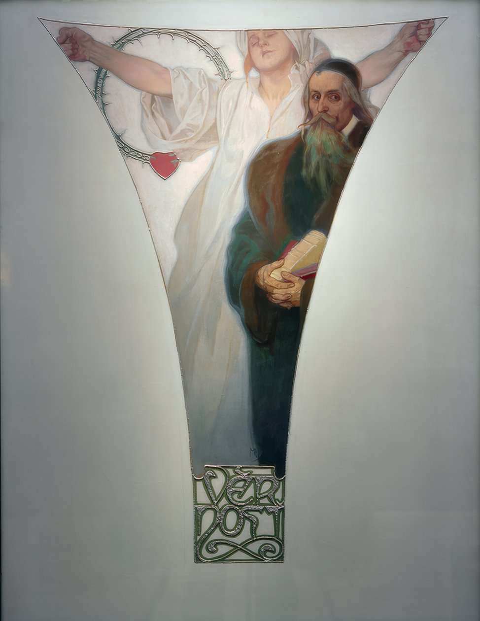 Treue - J.A.Komensky tekijältä Alphonse Mucha