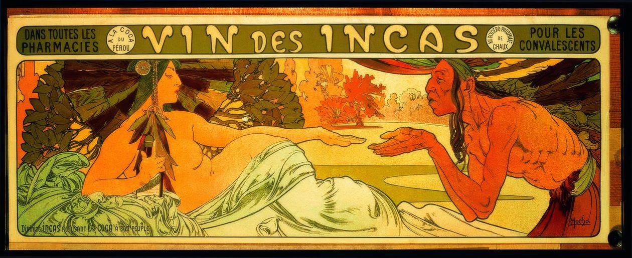 Vin des Incas (..) pour les convalescents tekijältä Alphonse Mucha