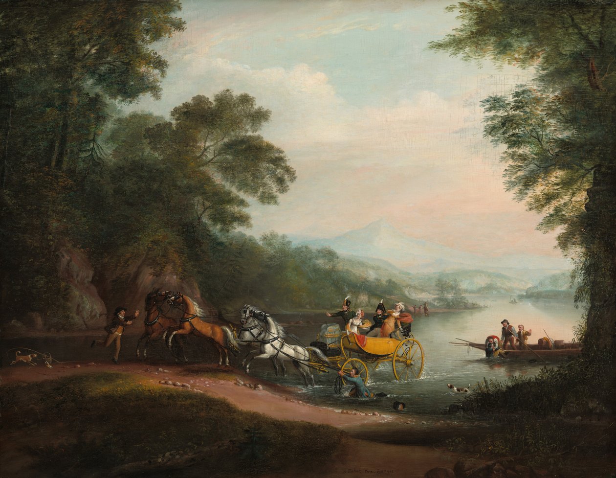 Onnettomuus Fordissa, 1818. tekijältä Alvan Fisher