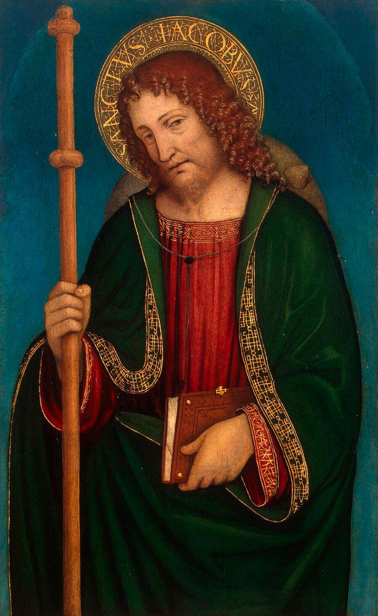 Pyhä James Vanhin, 1500. tekijältä Ambrogio Bergognone
