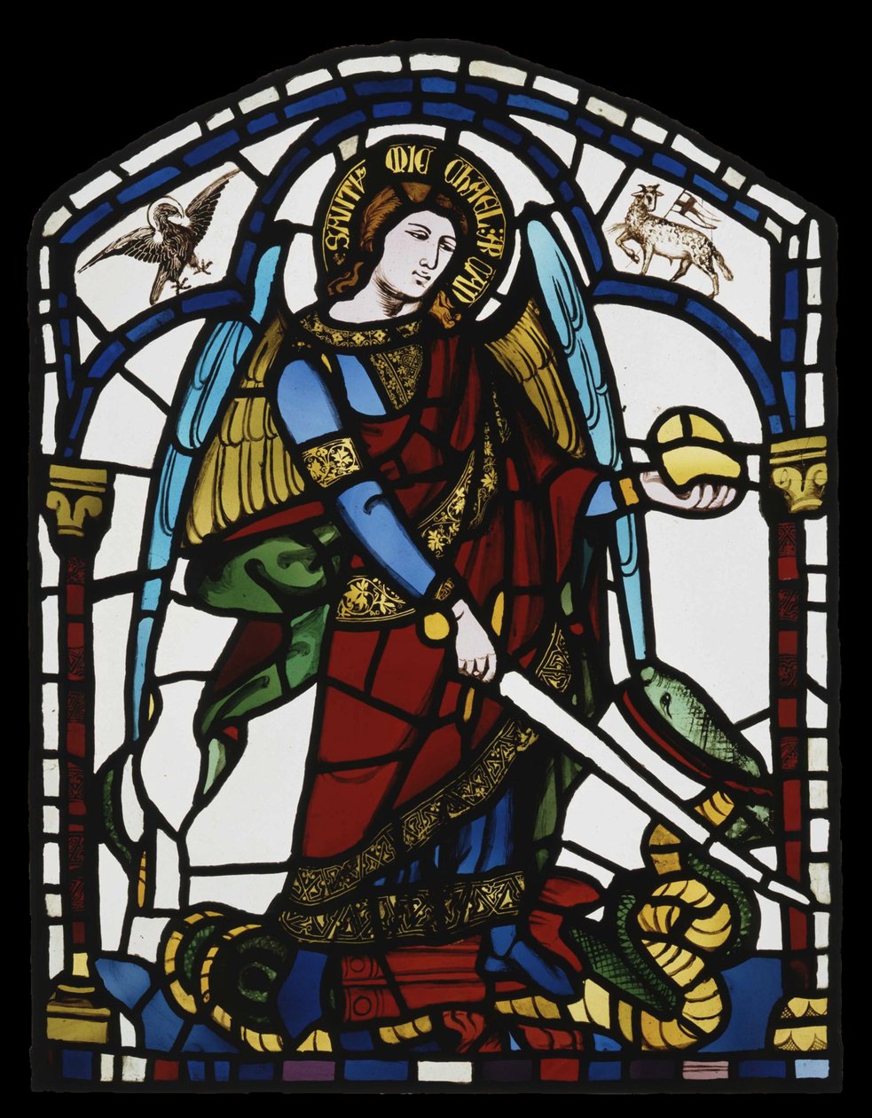 Pyhä arkkienkeli Mikael, noin 1326. tekijältä Ambrogio Lorenzetti