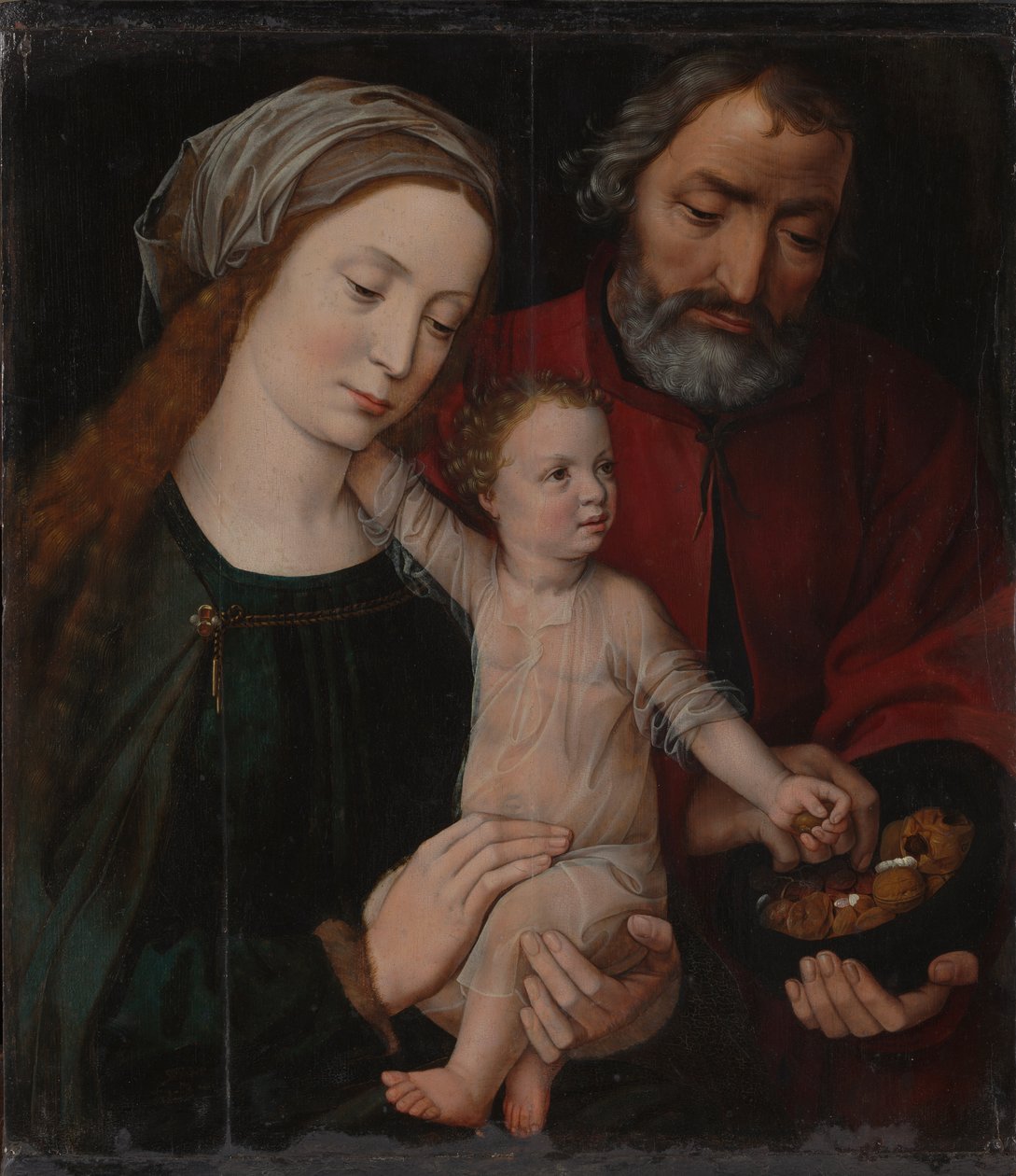 Pyhä perhe, 1525-1530. tekijältä Ambrosius Benson