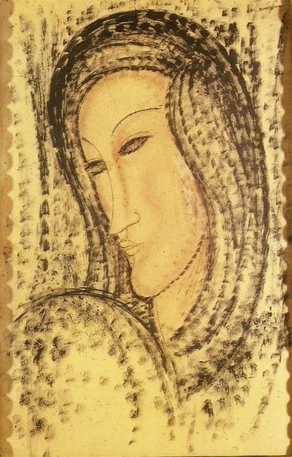 Portrait of a young leski Francais: Portrait dune jeune veuven Portugali: Retrato de uma jovem viuvan tekijältä Amedeo Modigliani