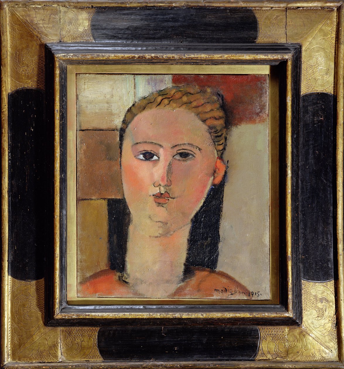 Tyttö punatukkainen, 1915 tekijältä Amedeo Modigliani