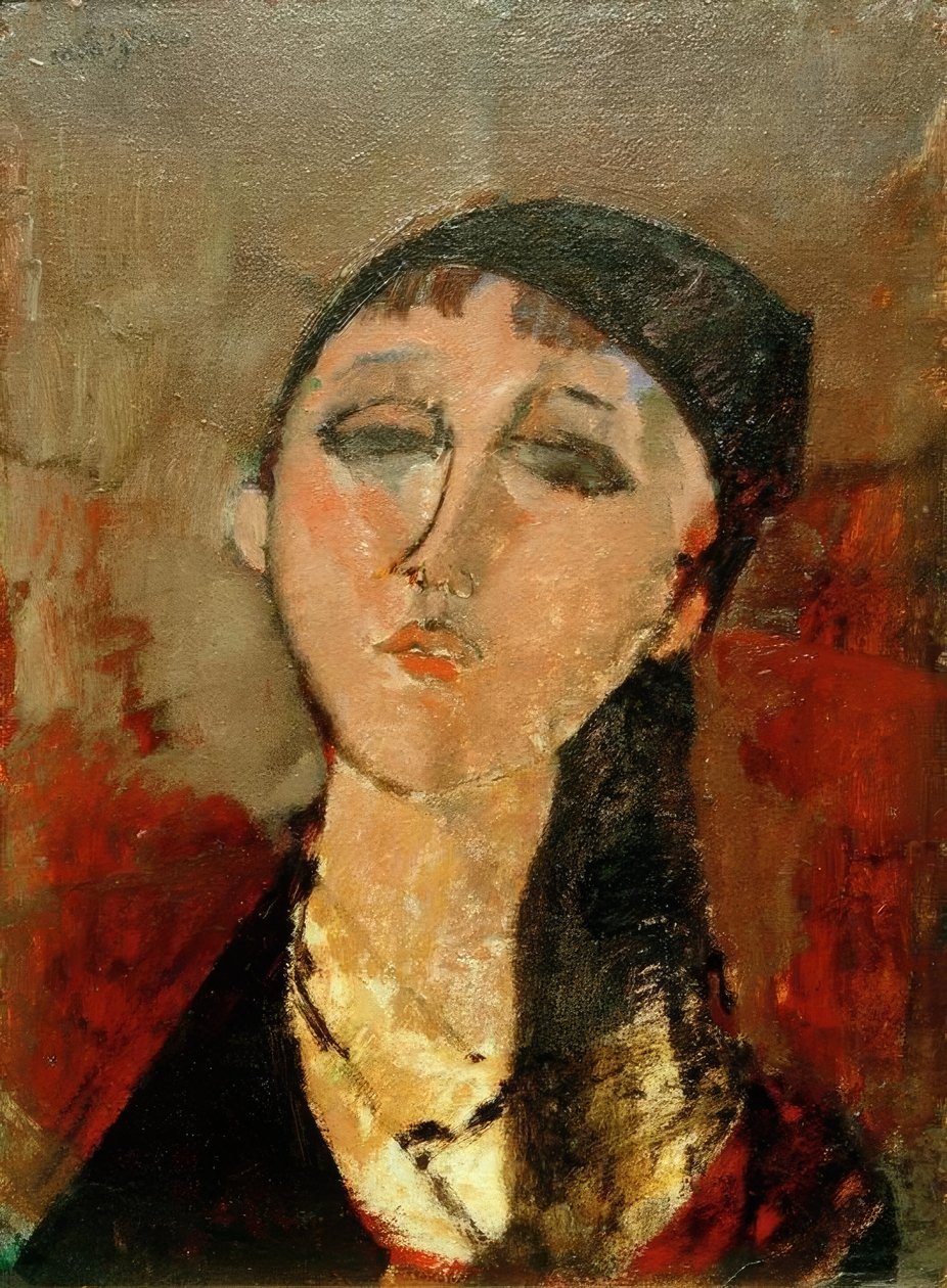 Kopf eines Mädchens (Louise) tekijältä Amedeo Modigliani