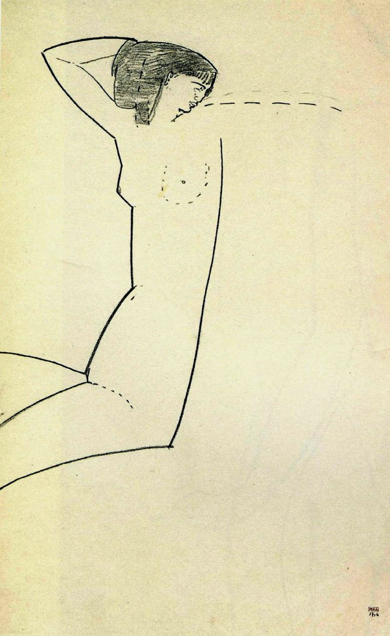 Anna Ekmatova, ೧೯೧೧ tekijältä Amedeo Modigliani