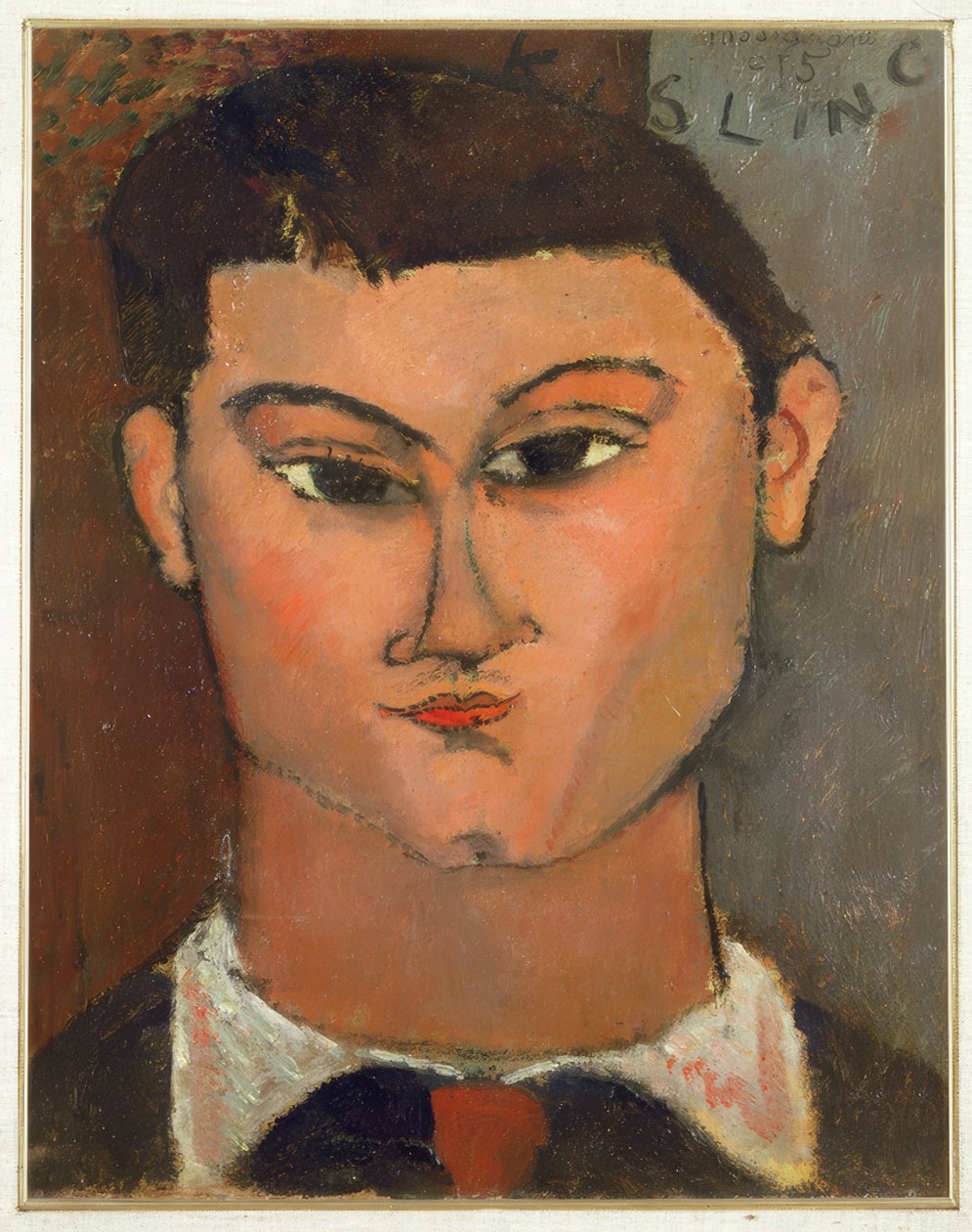 Bildnis des Malers Moïse Kisling tekijältä Amedeo Modigliani