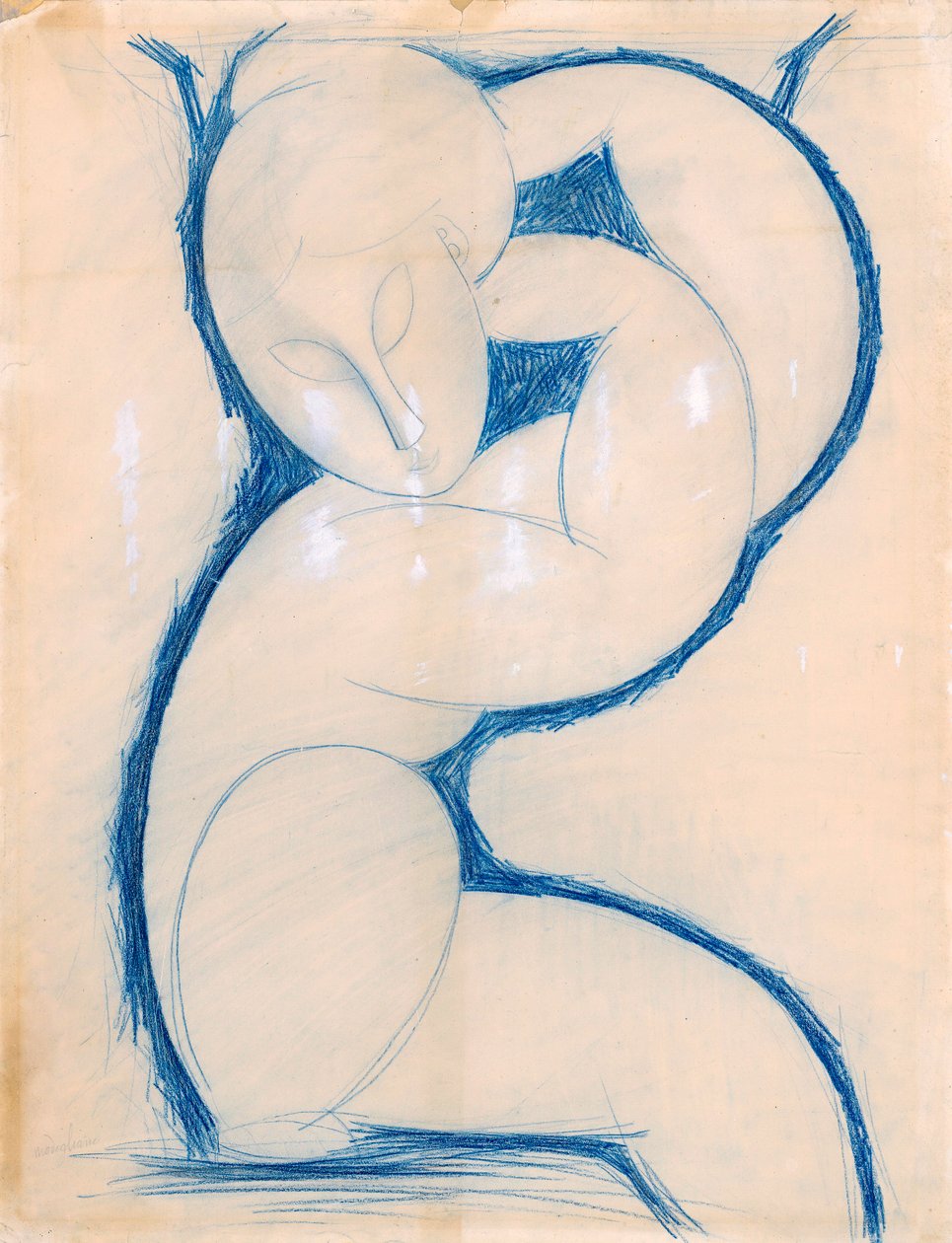 Caryatid, 1913-1915 tekijältä Amedeo Modigliani