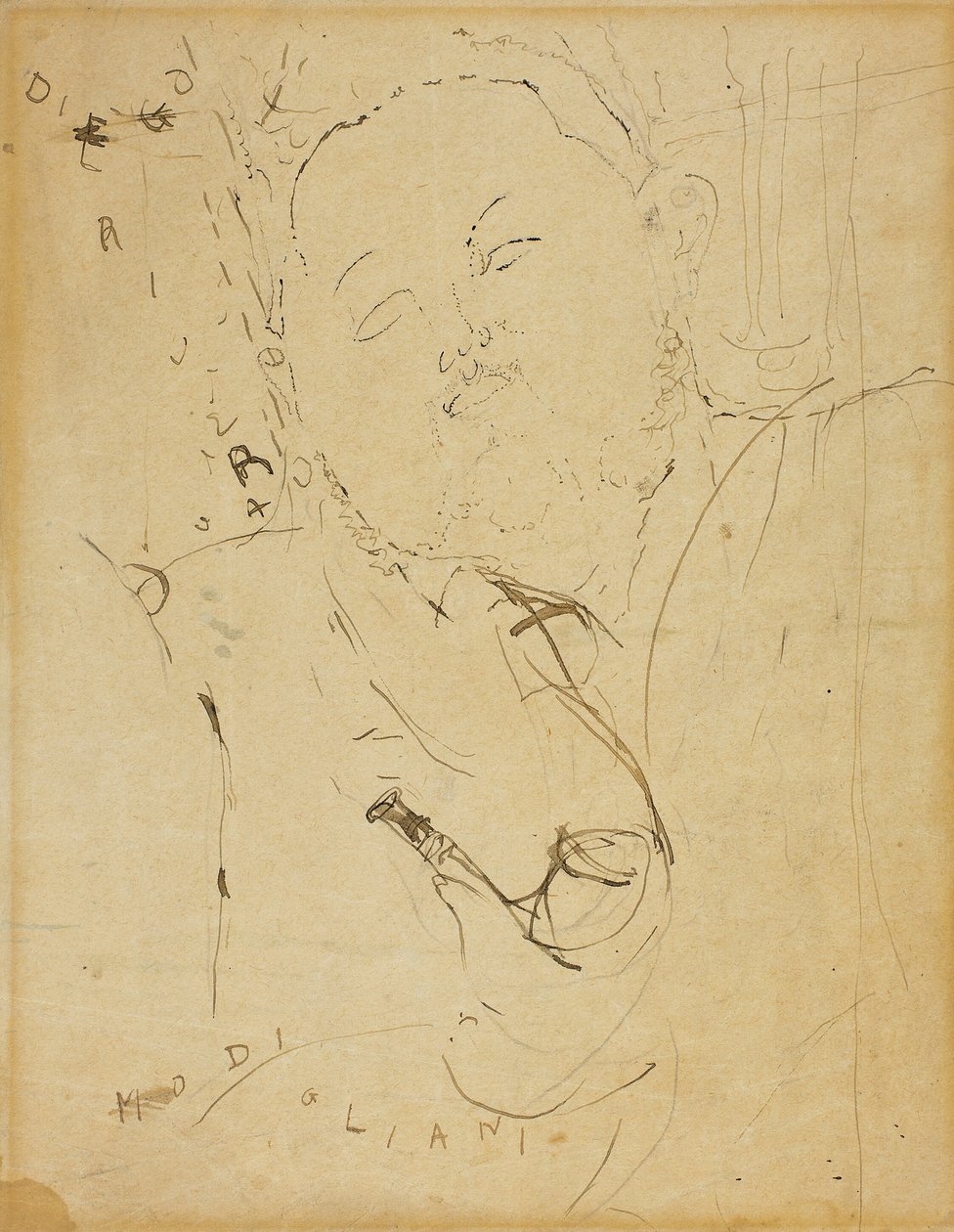 Diego Rivera, 1915. tekijältä Amedeo Modigliani