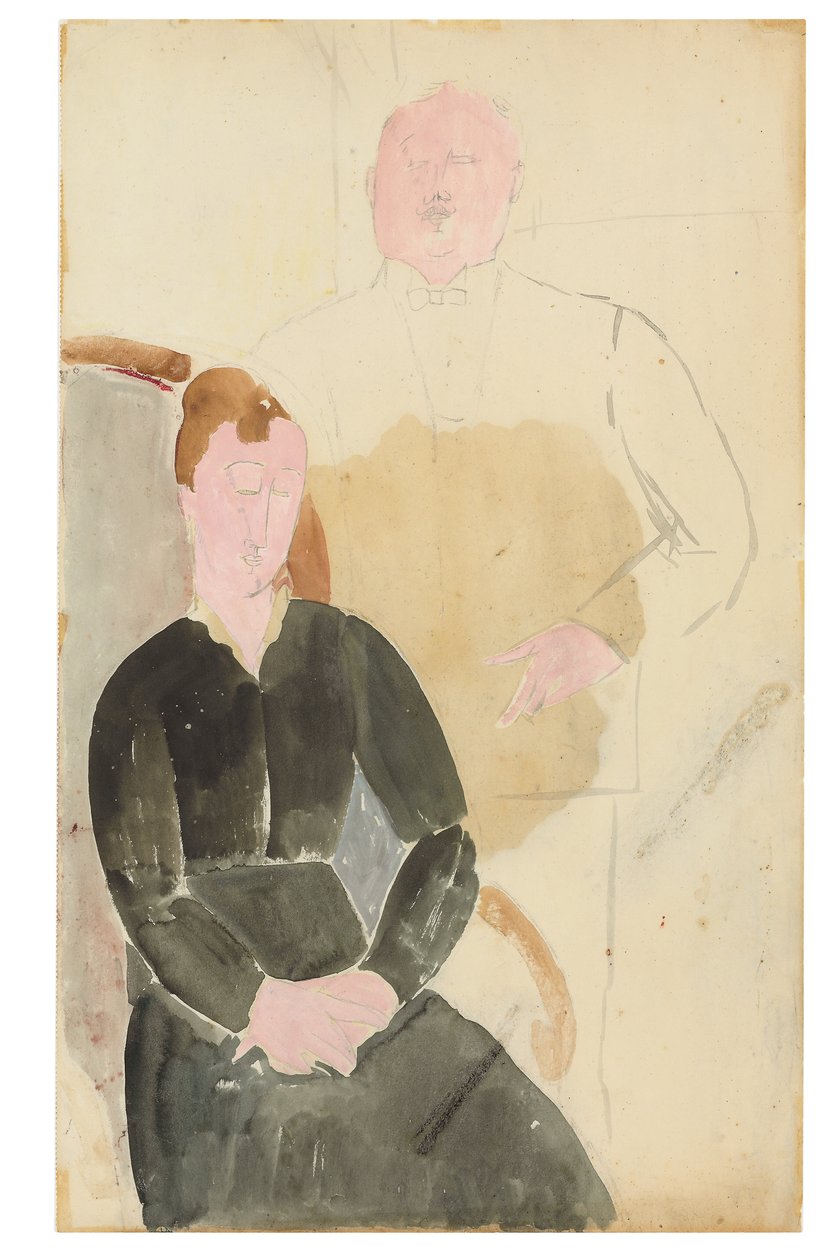 Kotitalous, 1915 tekijältä Amedeo Modigliani