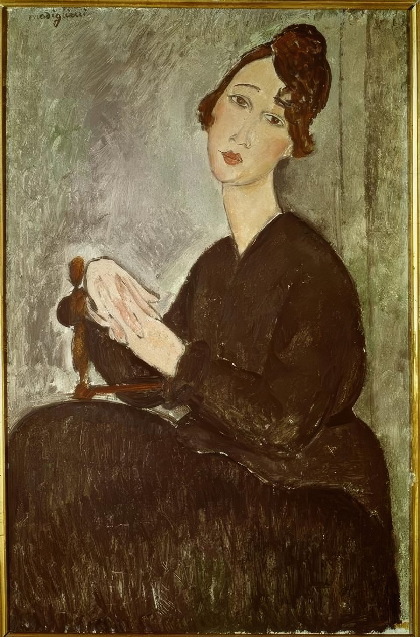 Dédien muotokuva (Odette Hayden) tekijältä Amedeo Modigliani