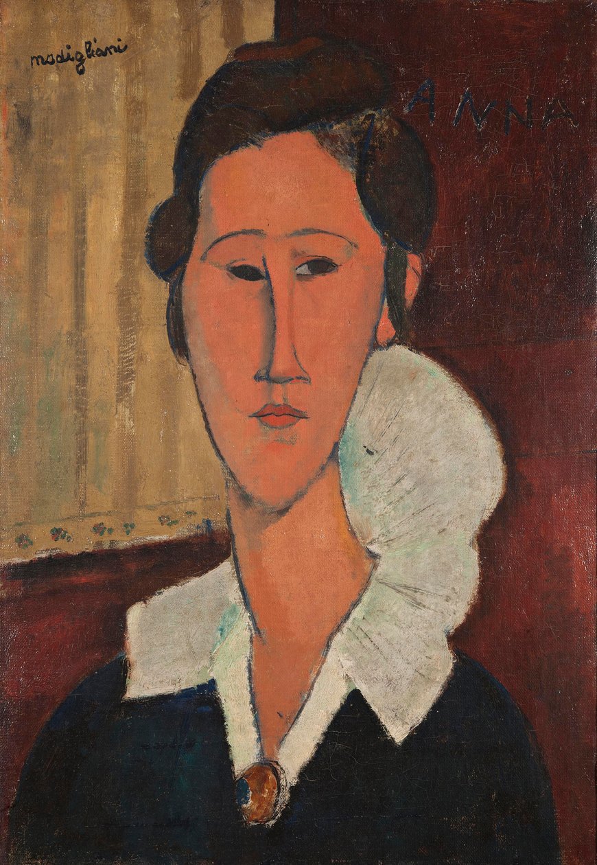 Anna Zborowskan muotokuva, 1917. tekijältä Amedeo Modigliani