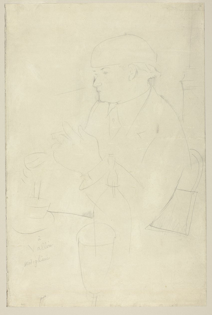 Portrait of Vallin tekijältä Amedeo Modigliani