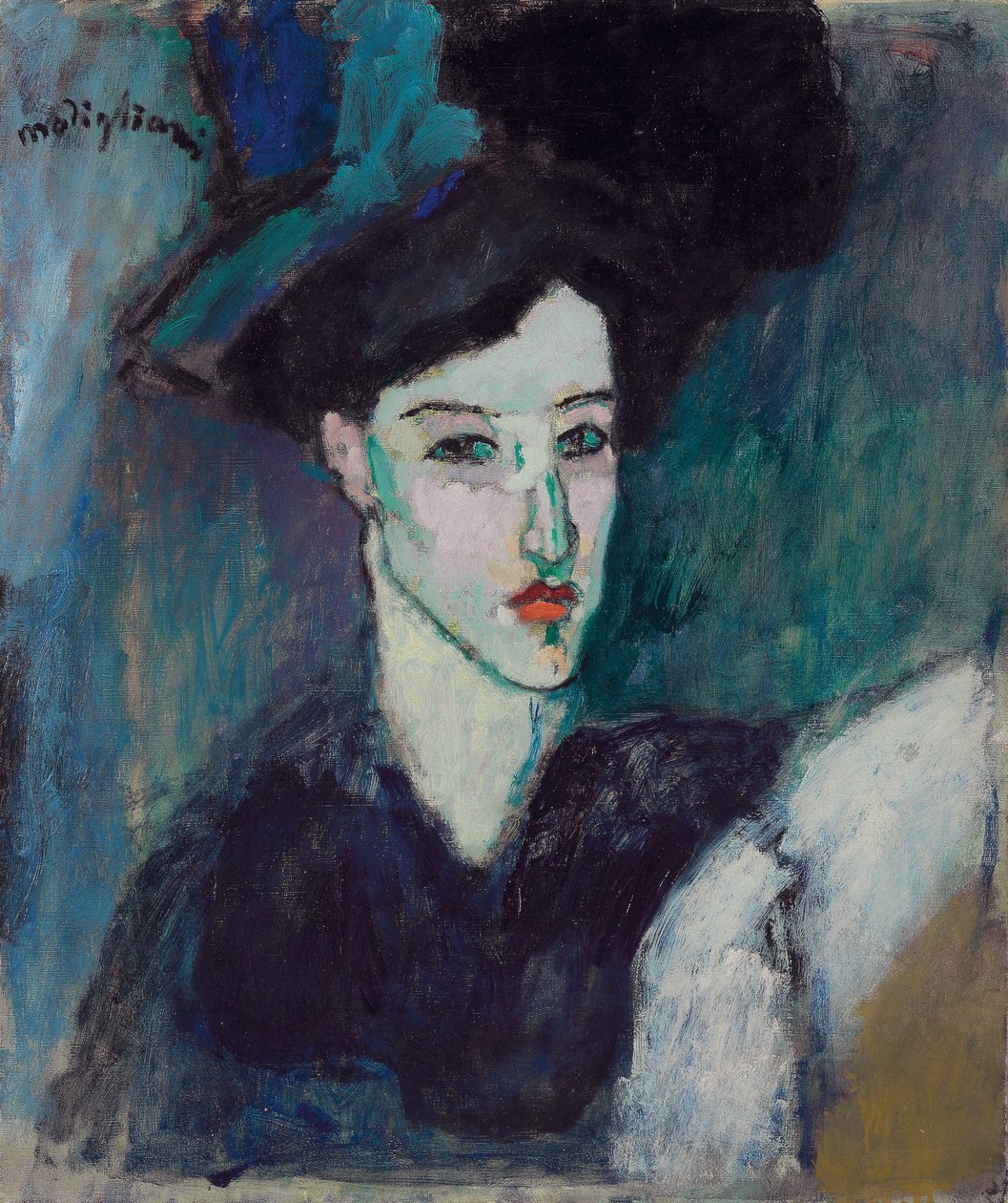 Juutalainen; La Juive, n. 1907-1908 tekijältä Amedeo Modigliani
