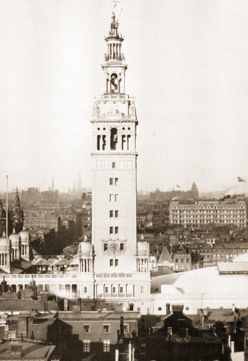 Toinen Madison Square Garden, Madison Squaren edustalla, noin 1895 tekijältä American Photographer