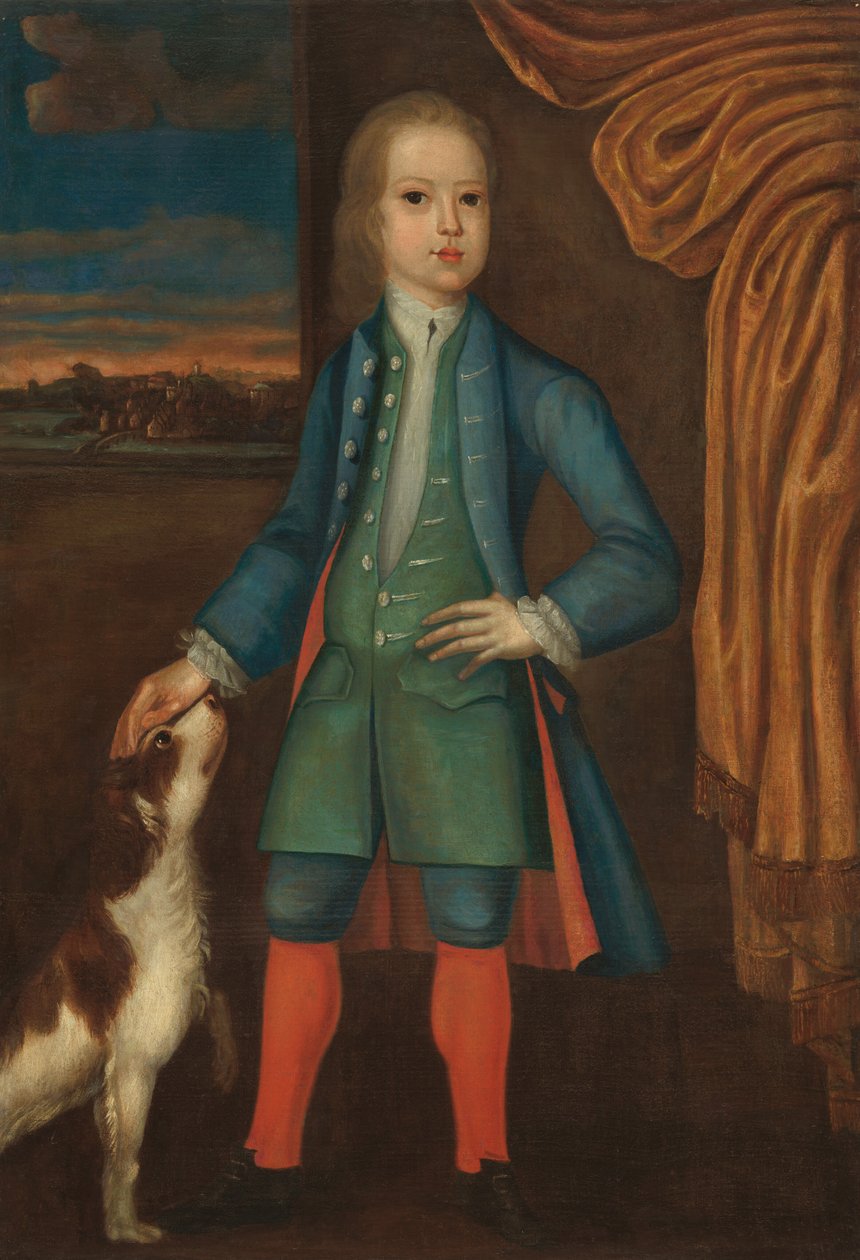 Poika sinisessä takissa tekijältä American 18th Century