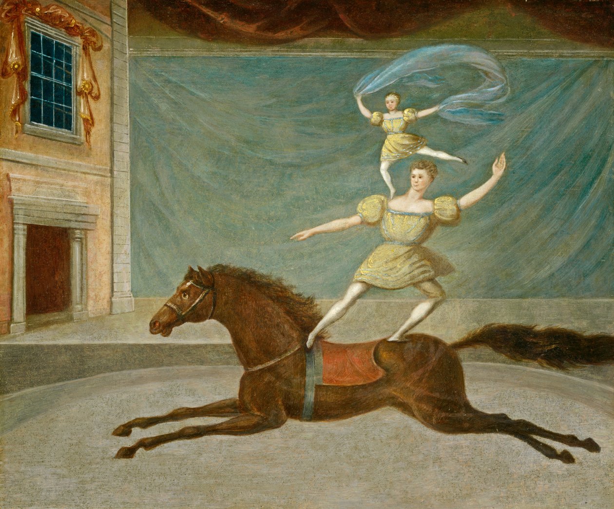 Mounted Acrobats tekijältä American 19th Century