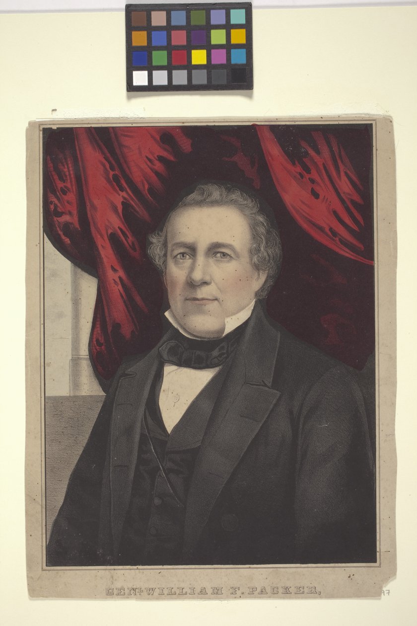Genl. William F. Packer (käsinvärinen litografia) tekijältä American School
