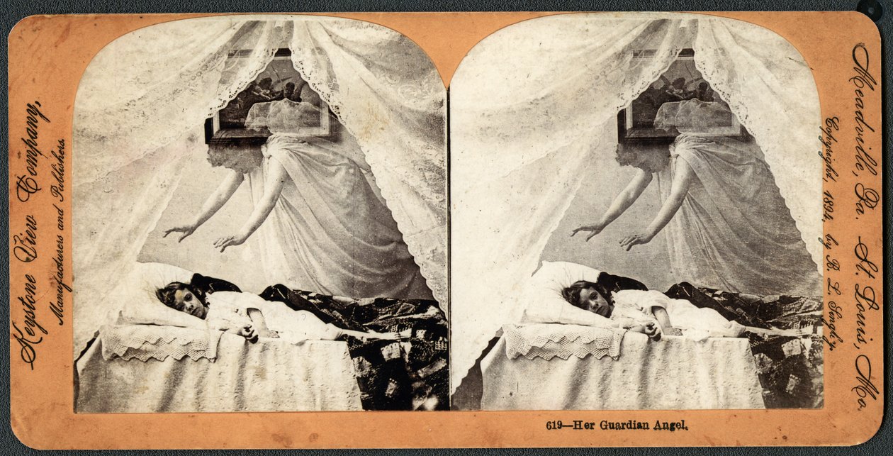 Hänen suojelusenkelinsä, (stereografi) tekijältä American School