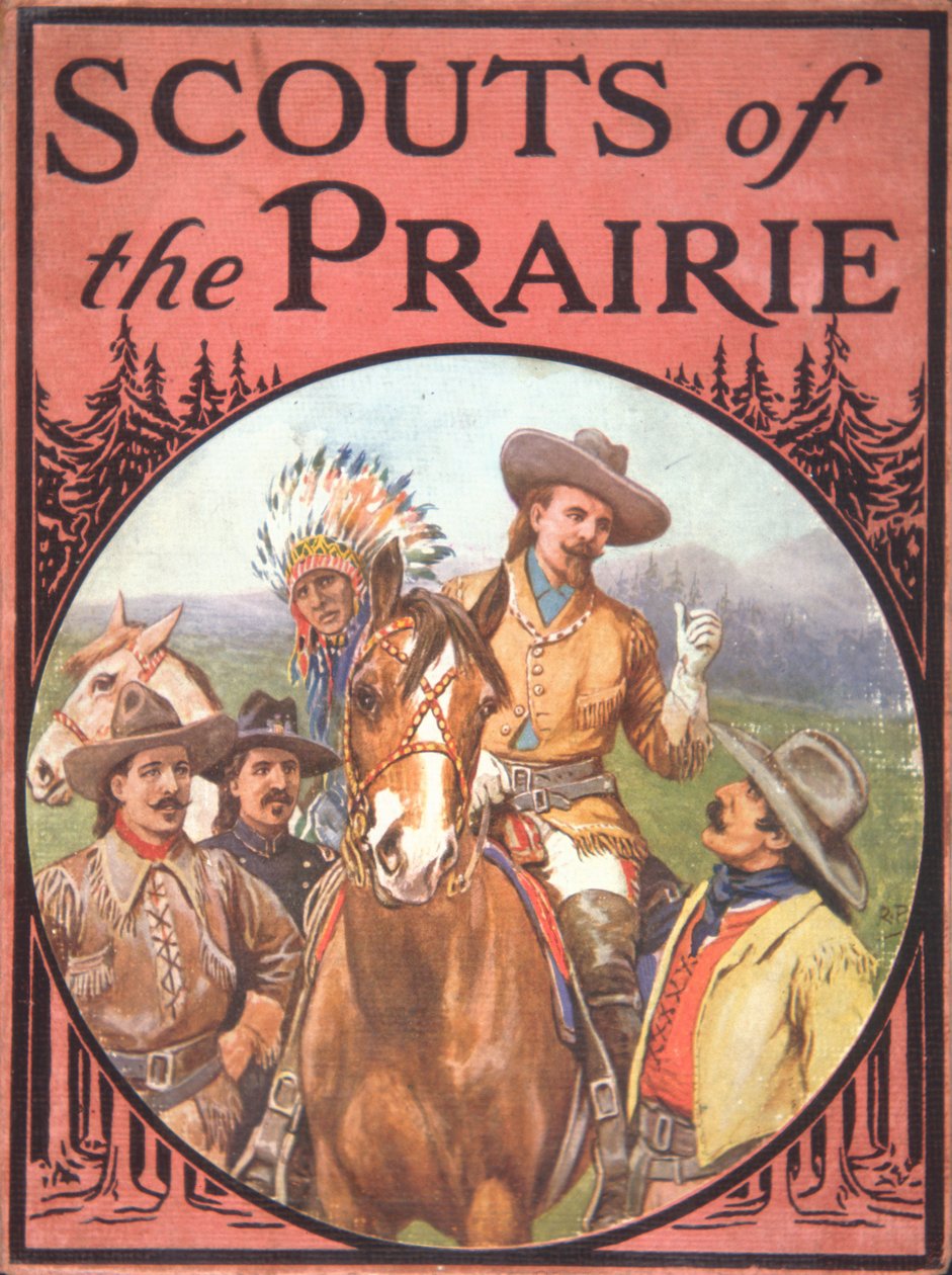Scouts of the Prairie, n. 1900 (väri litho) tekijältä American School