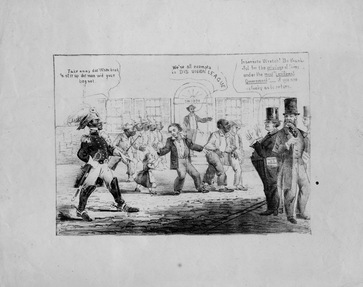 [Take away dat white brat], n.1867, tekijältä American School