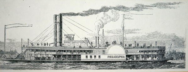 Mississippi-sivupyörä "Philadelphia", "Harper