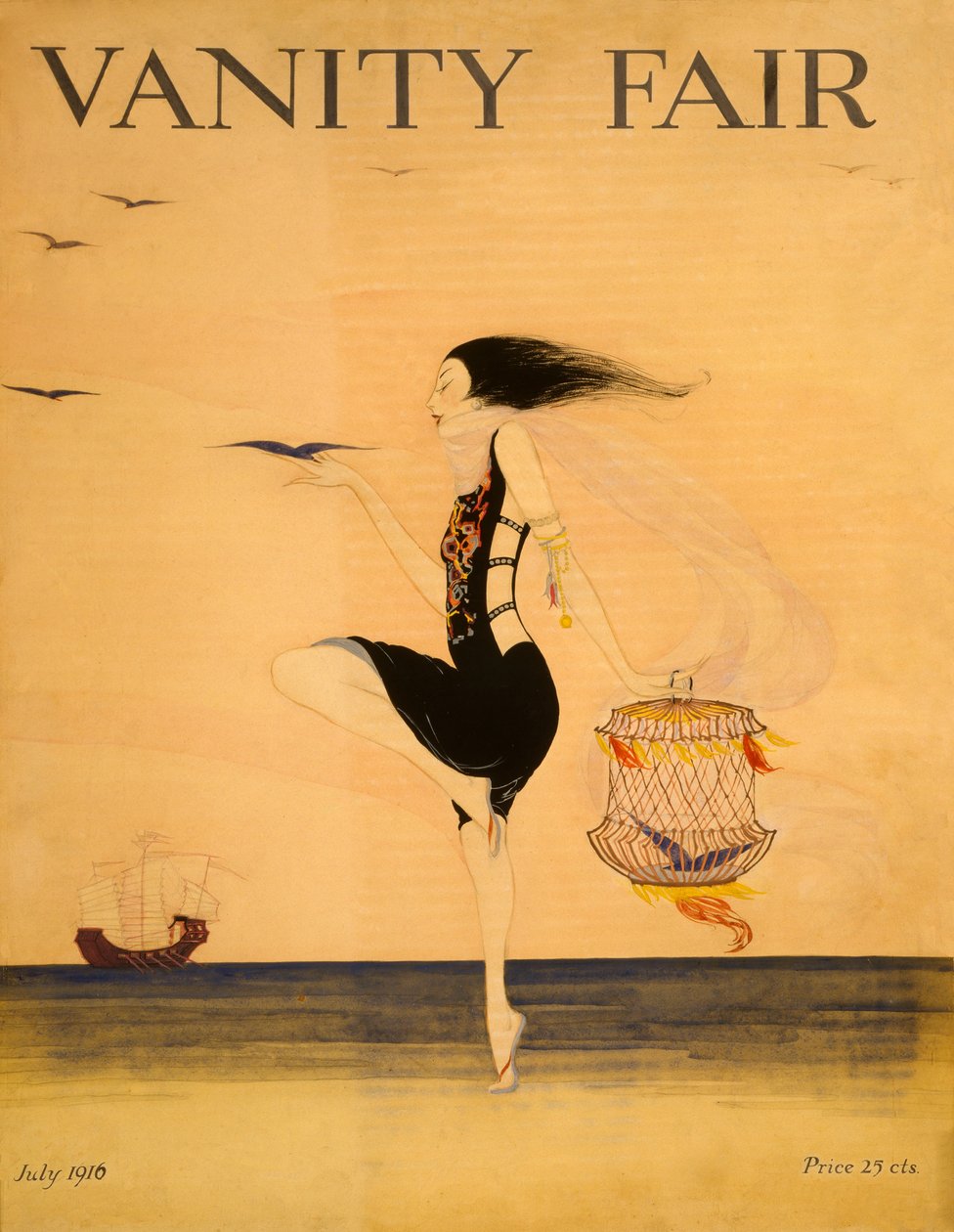Vanity Fair -kansi, heinäkuu 1916. tekijältä American School