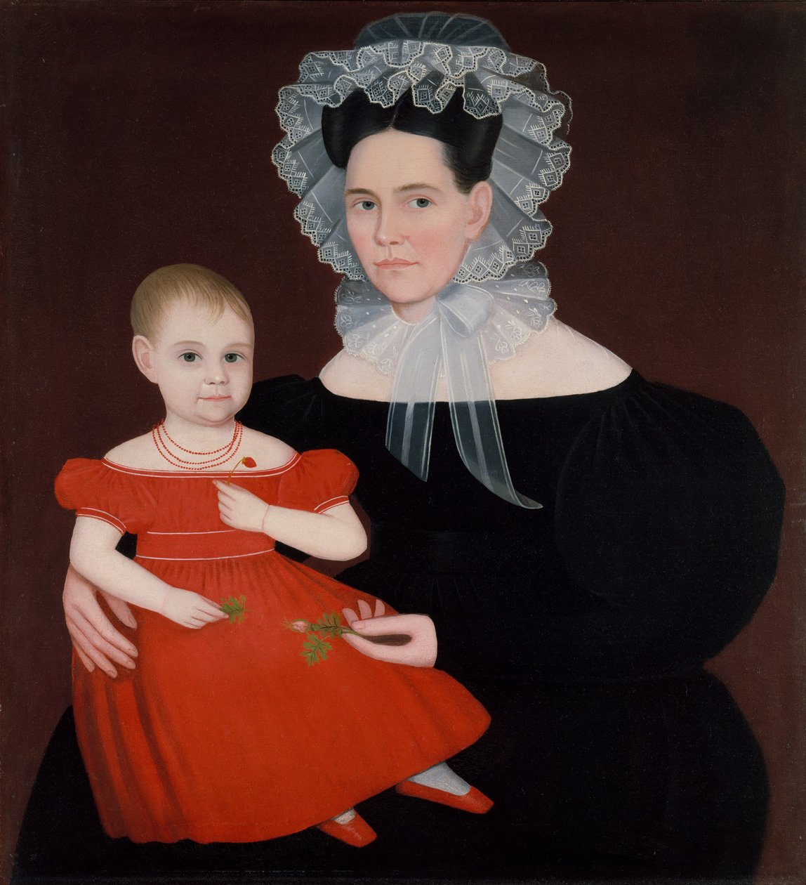Rouva Mayer ja tytär, 1835-40. tekijältä Ammi Phillips