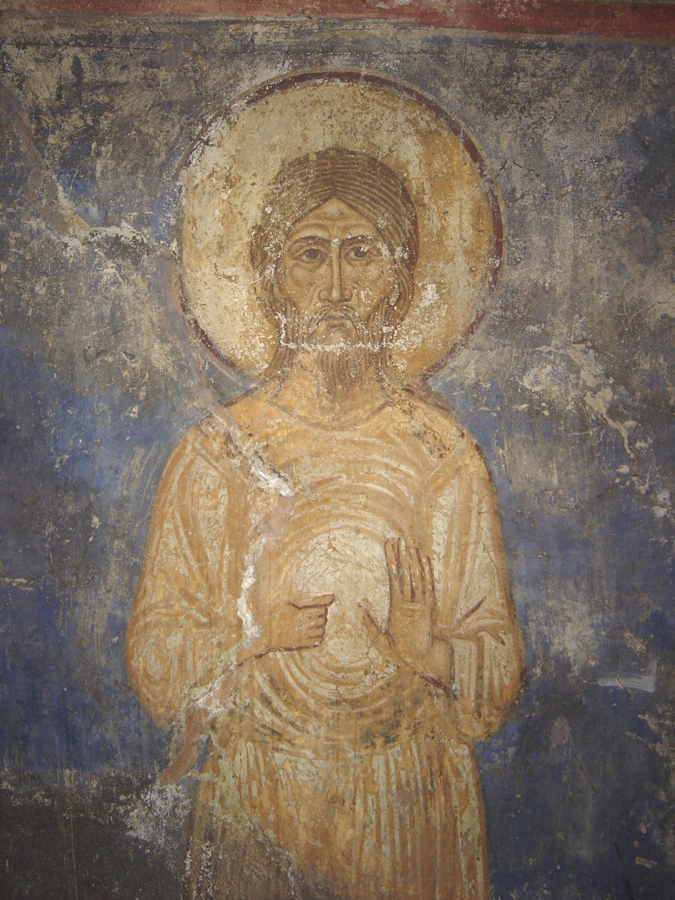 Pyhä Aleksius von Edessa, 1100-luku tekijältä Ancient Russian frescos